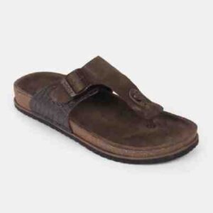 men brown casual slippers